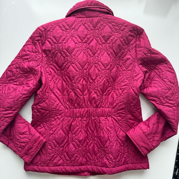 Lands End Quilted Coat‎ Berry Pink Lightweight Jacket Size Small NWT - Picture 9 of 10